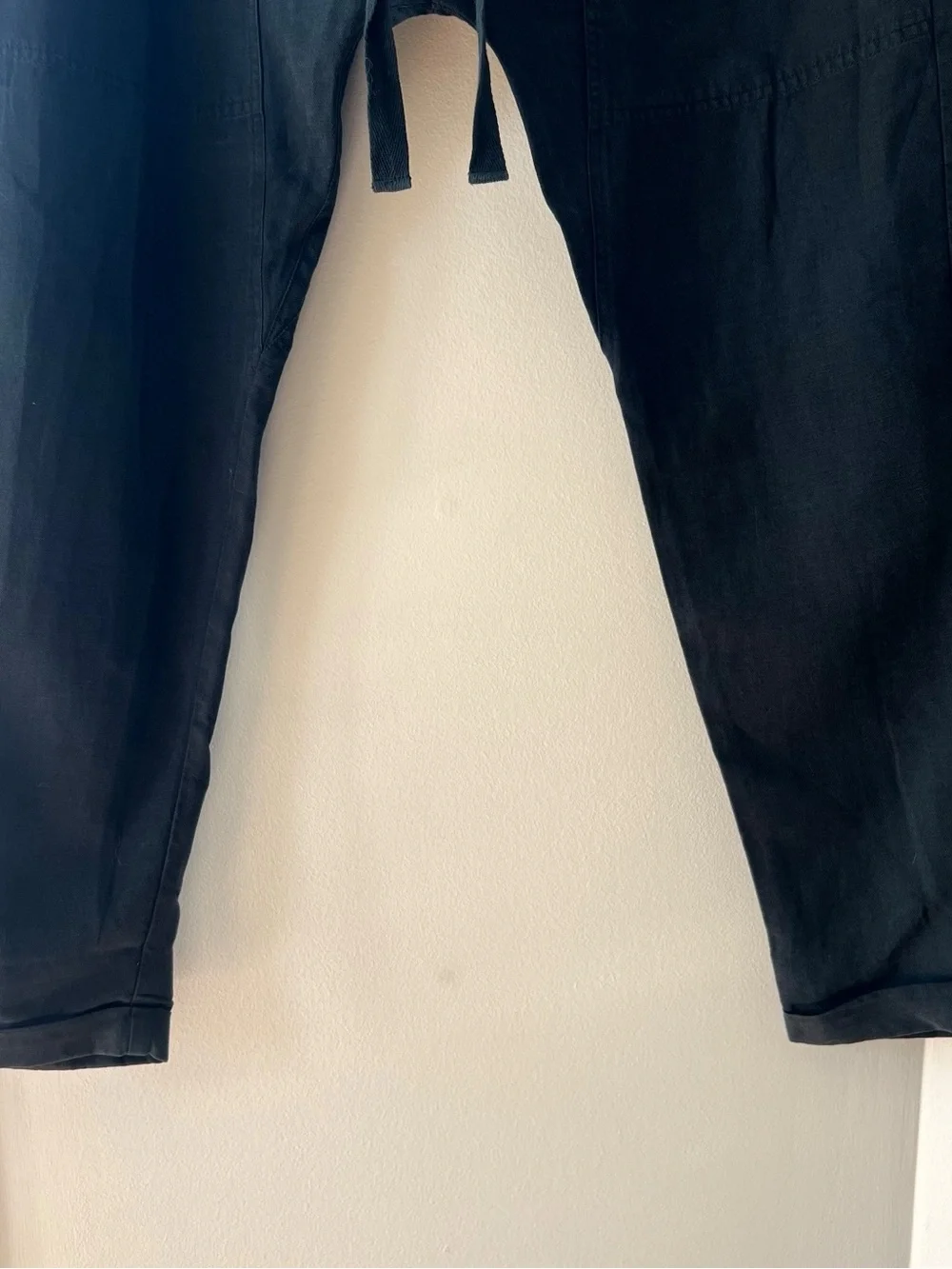 Ulla Johnson Black Linen Tencel Blend Haram Pants | Size 2